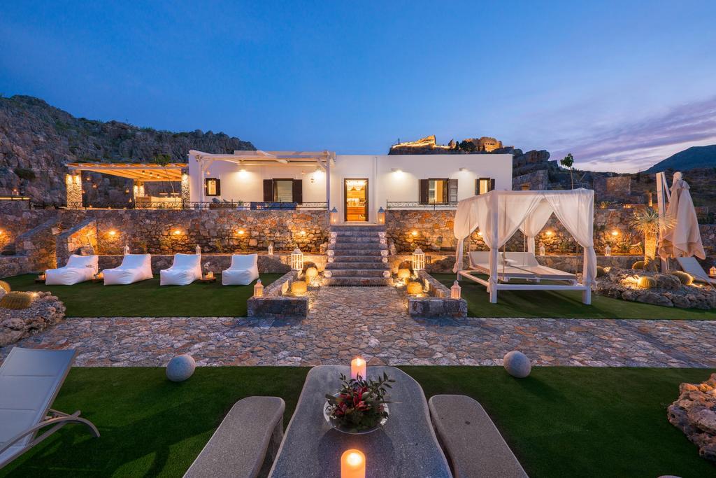 Lindos Vigli Private Villa Bagian luar foto