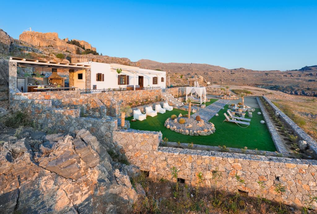 Lindos Vigli Private Villa Bagian luar foto