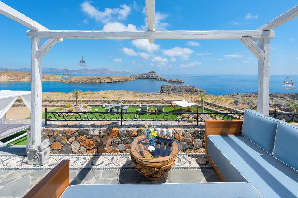 Lindos Vigli Private Villa Bagian luar foto