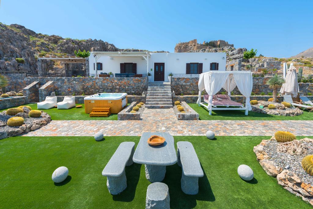 Lindos Vigli Private Villa Bagian luar foto