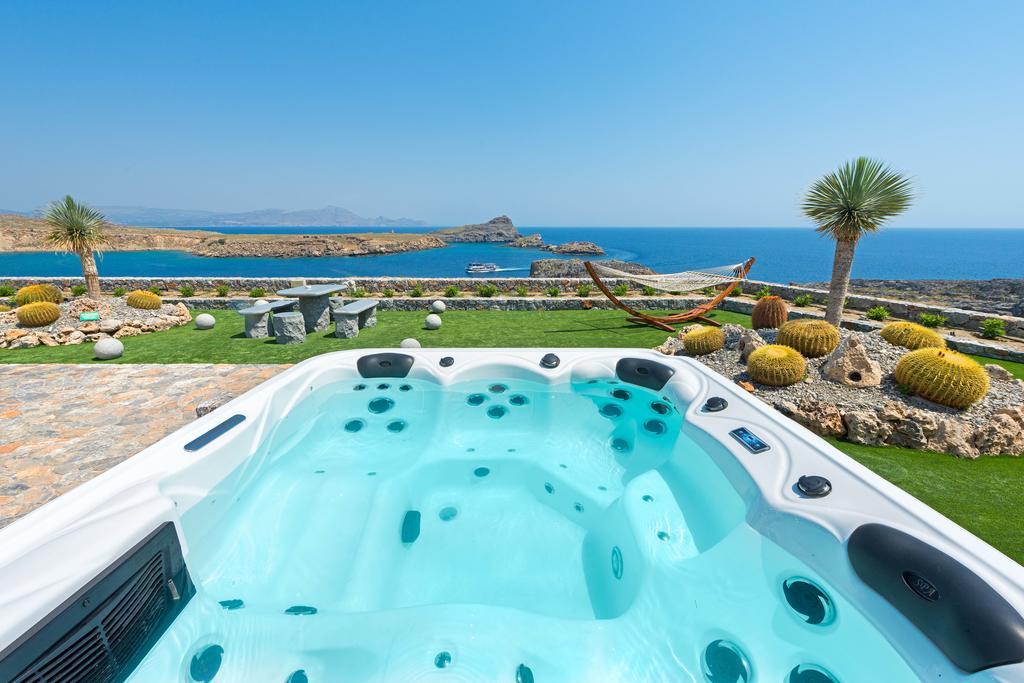 Lindos Vigli Private Villa Bagian luar foto