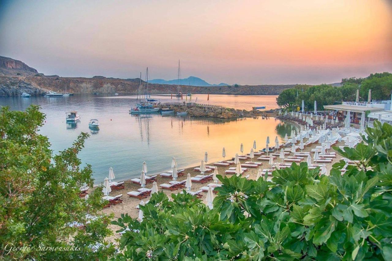 Lindos Vigli Private Villa Bagian luar foto