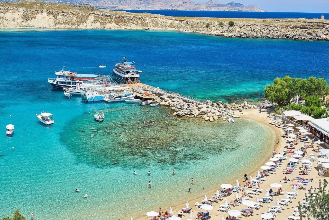 Lindos Vigli Private Villa Bagian luar foto